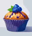 Muffin myrtille