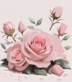 Roses fraichement coupées